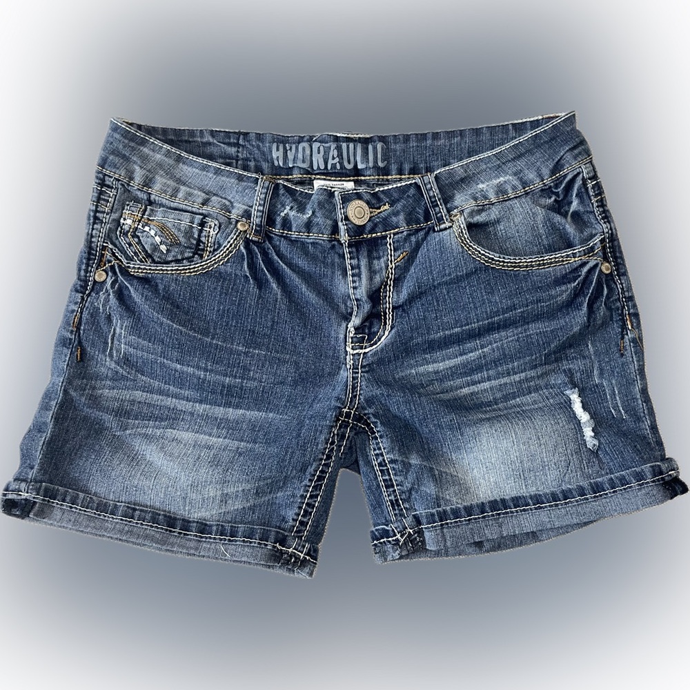 Hydraulic Women's Blue Denim Shorts